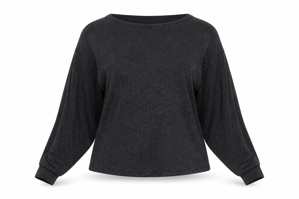 Womens UK Size S New Look Grey Basic Blouse