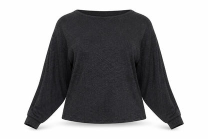Womens UK Size S New Look Grey Basic Blouse