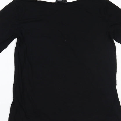 Womens UK Size 10 New Look Black Basic Blouse