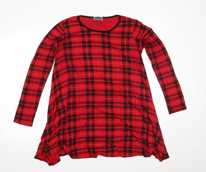 Womens UK Size M Cherry Couture Red Basic Blouse