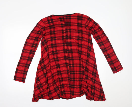 Womens UK Size M Cherry Couture Red Basic Blouse