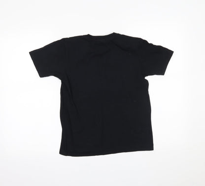 Gildan Boys Black   Basic T-Shirt Size L