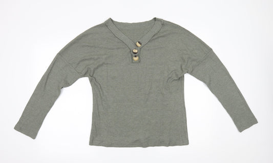 SheIn Womens Green   Basic Blouse Size L