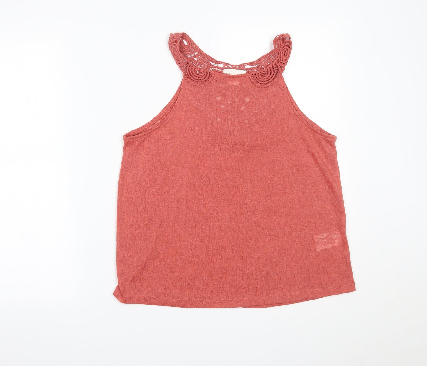 Womens UK Size S H&M Red Basic Tank