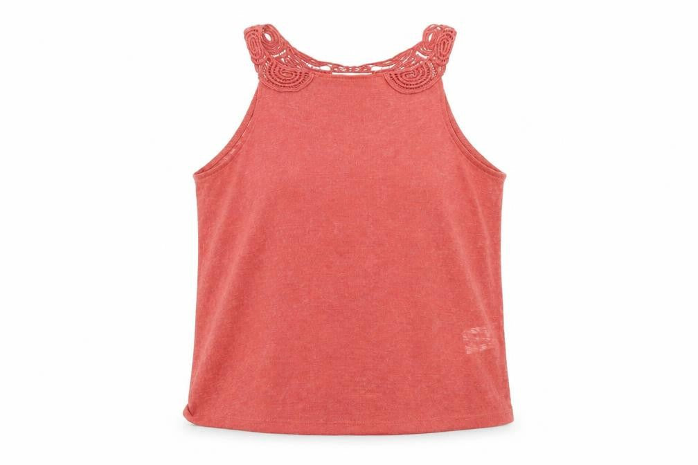 Womens UK Size S H&M Red Basic Tank