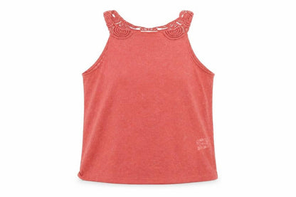 Womens UK Size S H&M Red Basic Tank