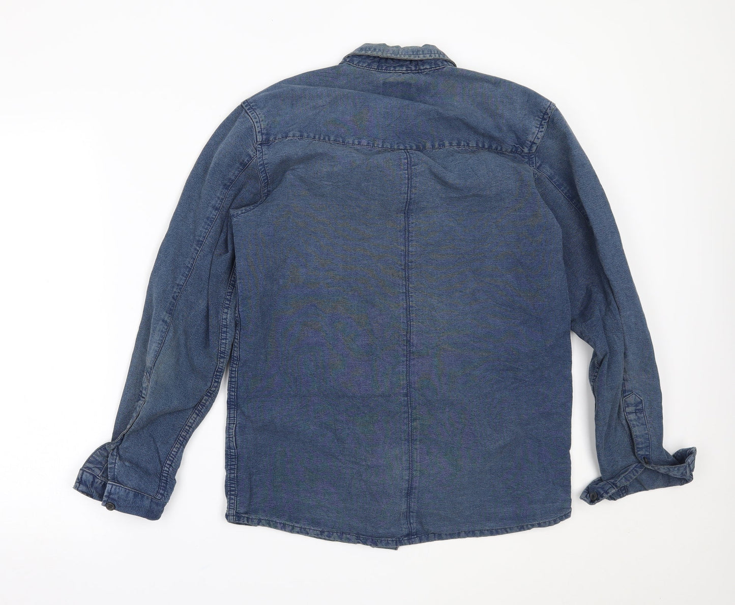 Wezc Mens Blue    Button-Up Size S