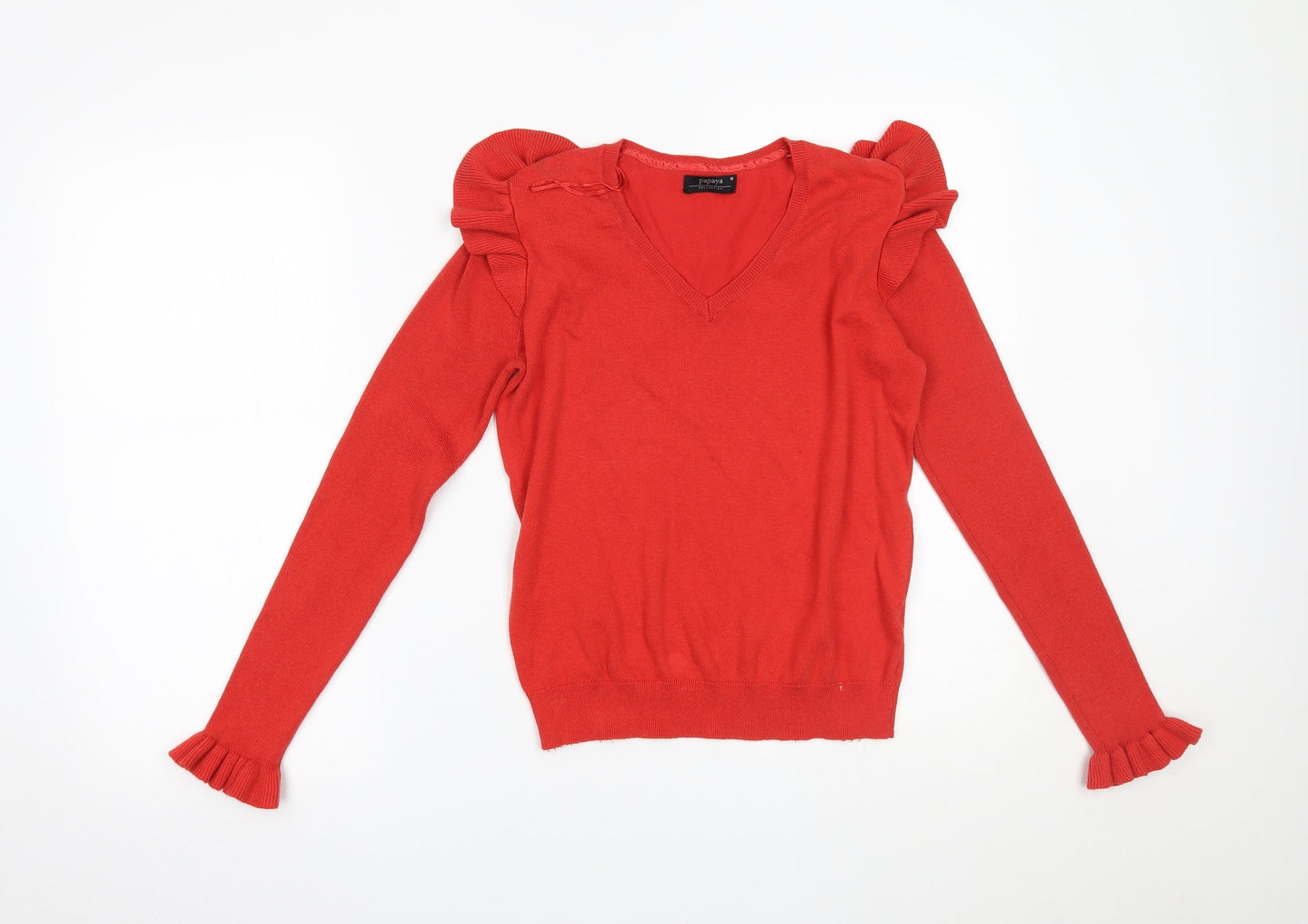 Papaya Womens Red   Basic Blouse Size 10