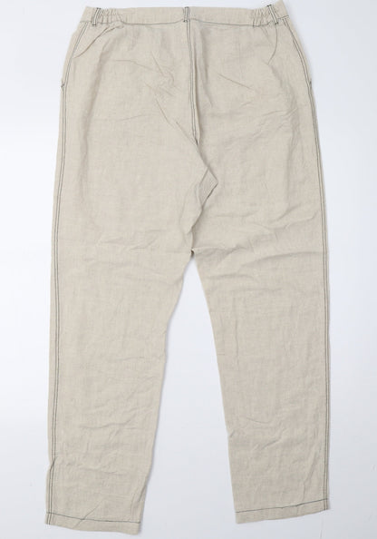 godske Womens Beige   Trousers  Size 16 L32 in