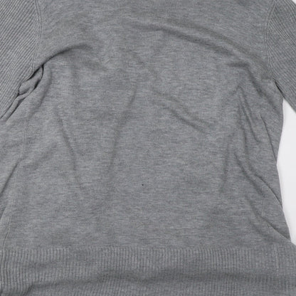 Primark Womens Grey  Knit Cardigan Jumper Size 12