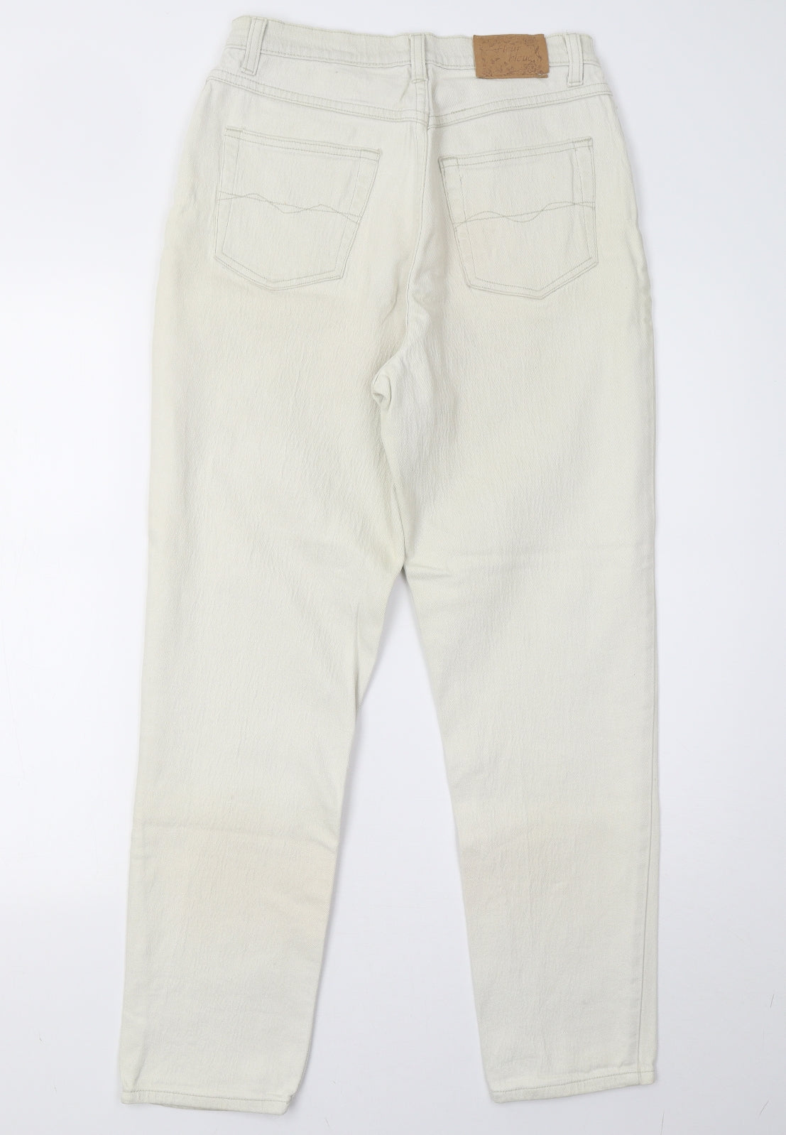 Fleur Bleue Womens Beige  Denim Straight Jeans Size 10 L29 in