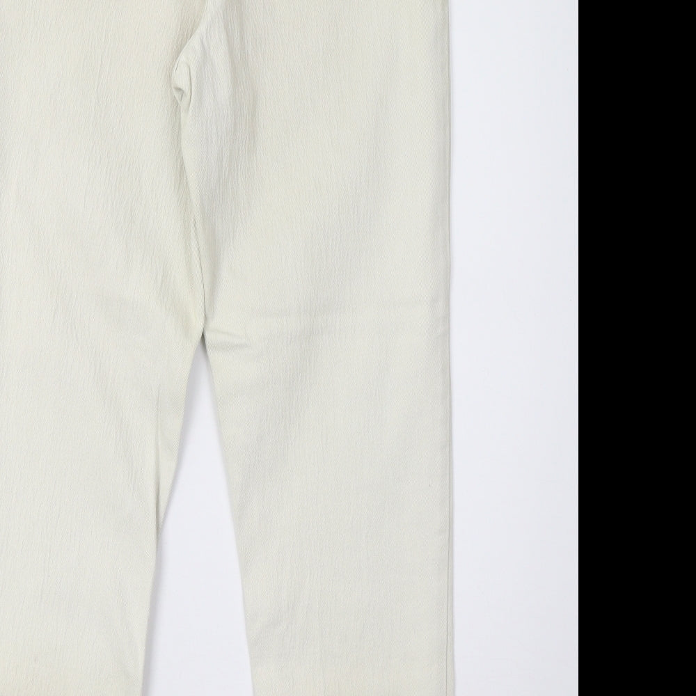 Fleur Bleue Womens Beige  Denim Straight Jeans Size 10 L29 in
