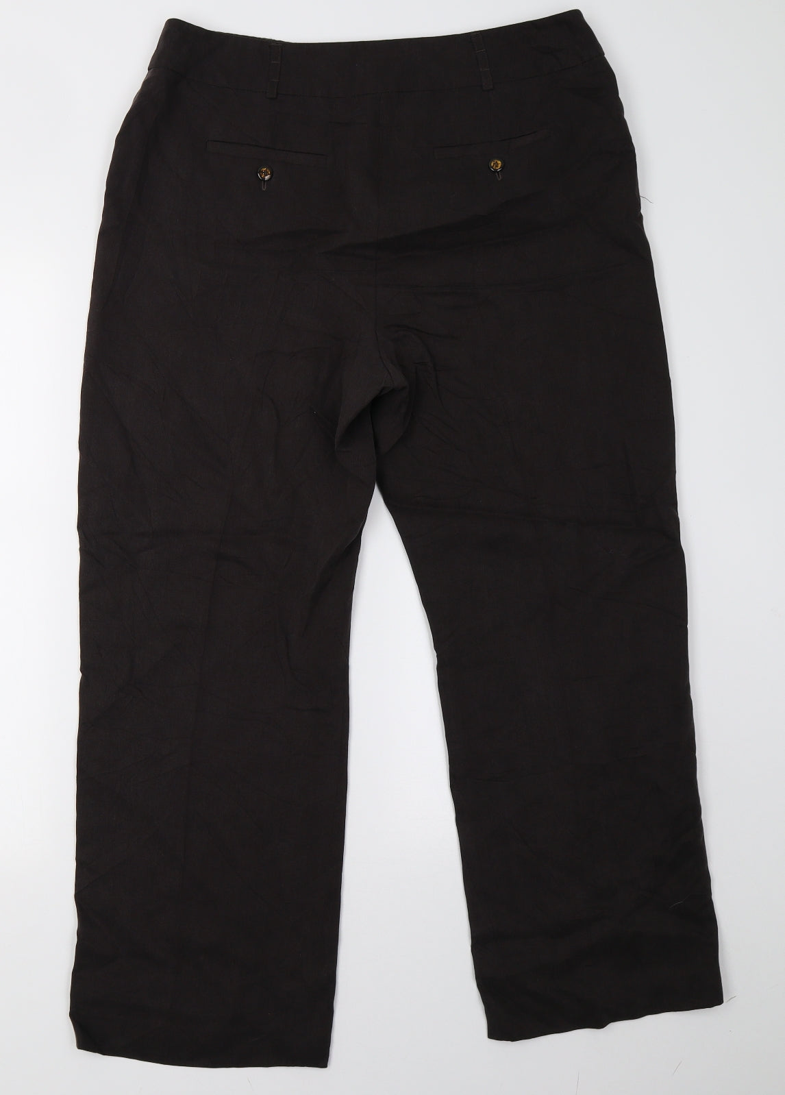 cc Womens Brown   Trousers  Size 14 L30 in
