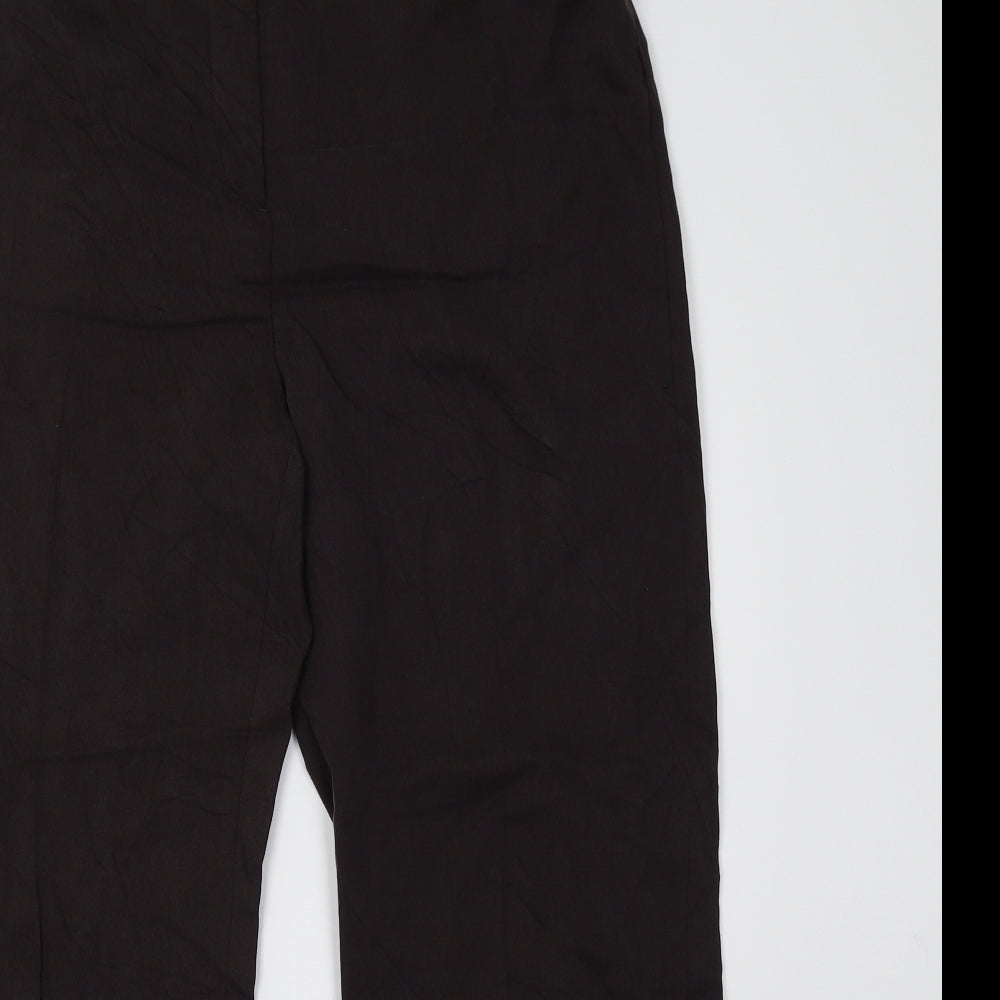 cc Womens Brown   Trousers  Size 14 L30 in