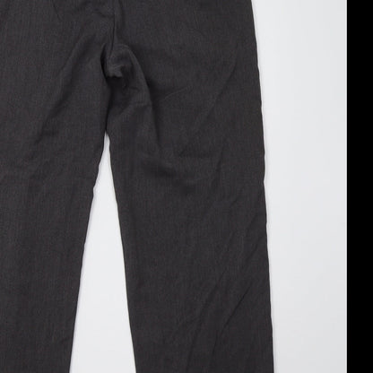 Poppy Womens Grey   Trousers  Size 14 L29 in
