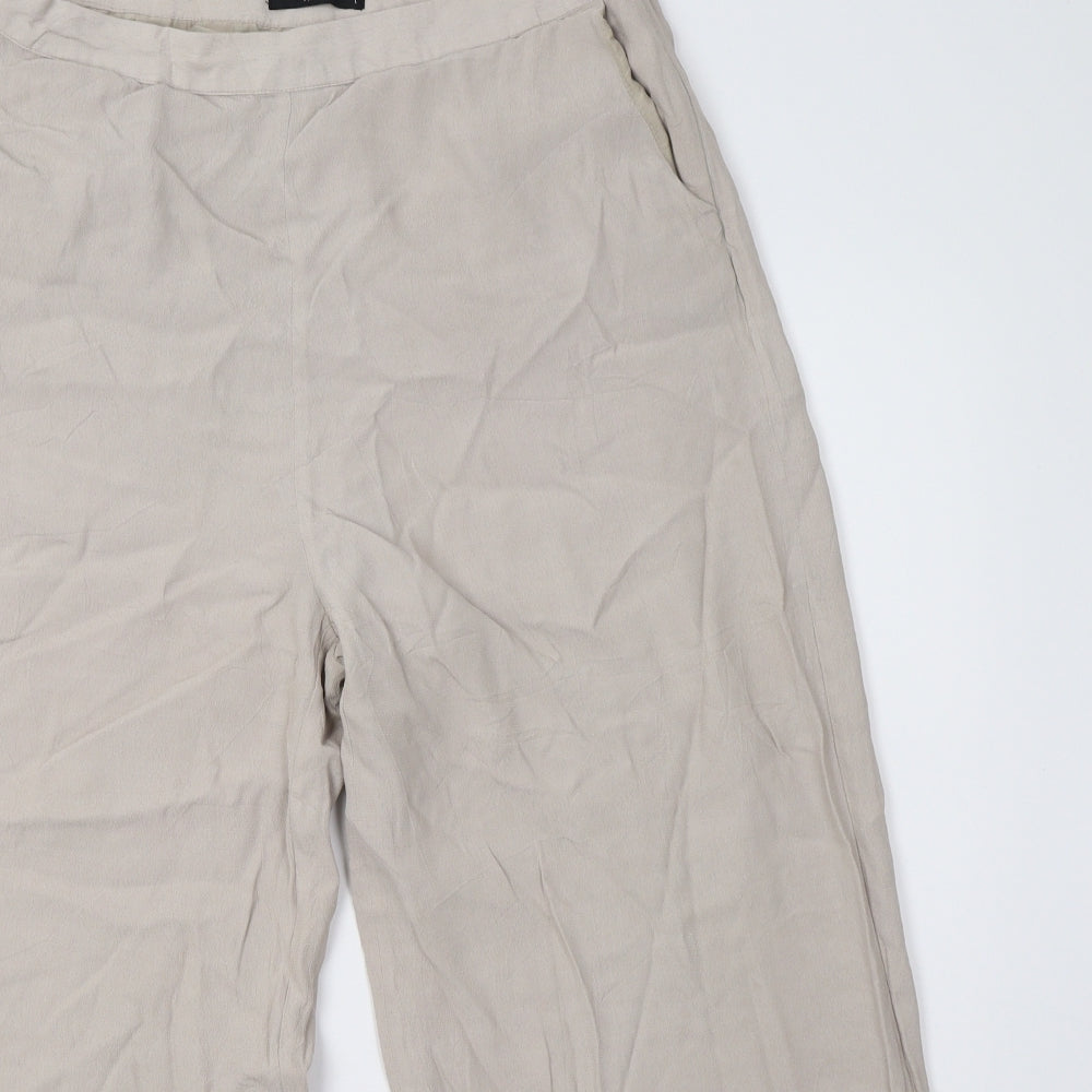 Womens UK Size 14 VILA Regular Fit  Beige Trousers