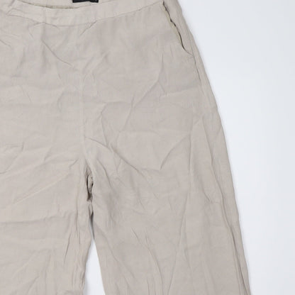 Womens UK Size 14 VILA Regular Fit  Beige Trousers