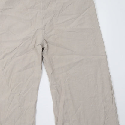 Womens UK Size 14 VILA Regular Fit  Beige Trousers