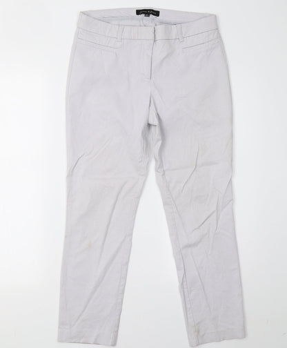 jasmine & juliana Womens Grey  Rayon Trousers  Size 12 L27 in