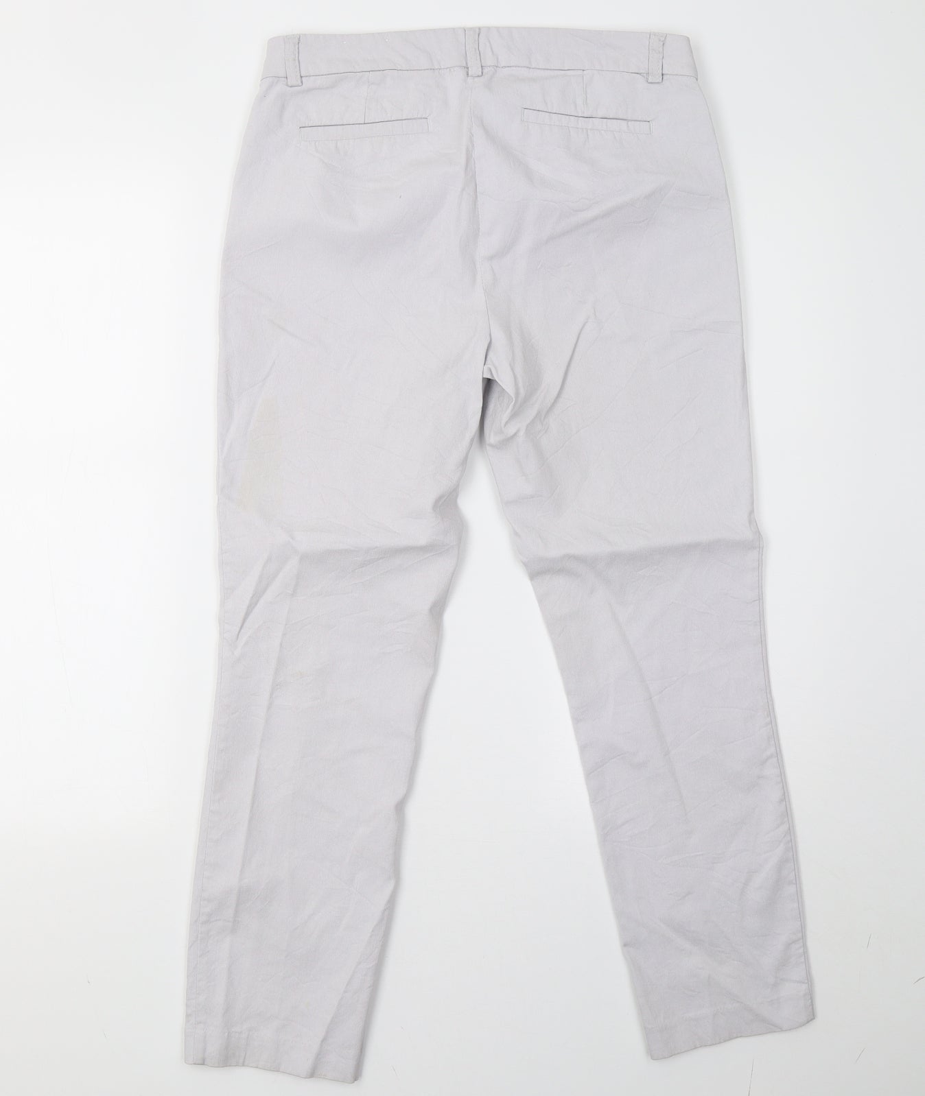 jasmine & juliana Womens Grey  Rayon Trousers  Size 12 L27 in