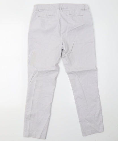 jasmine & juliana Womens Grey  Rayon Trousers  Size 12 L27 in