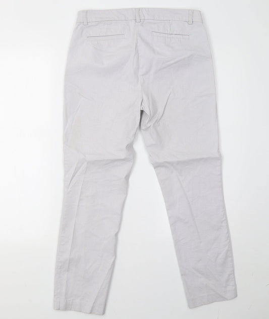 jasmine & juliana Womens Grey  Rayon Trousers  Size 12 L27 in