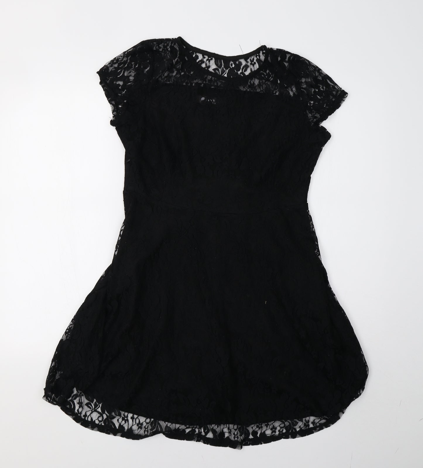 measoul Womens Black  Lace A-Line  Size 10
