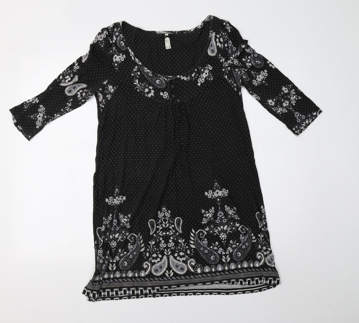 NEXT Womens Grey Polka Dot  A-Line  Size 10