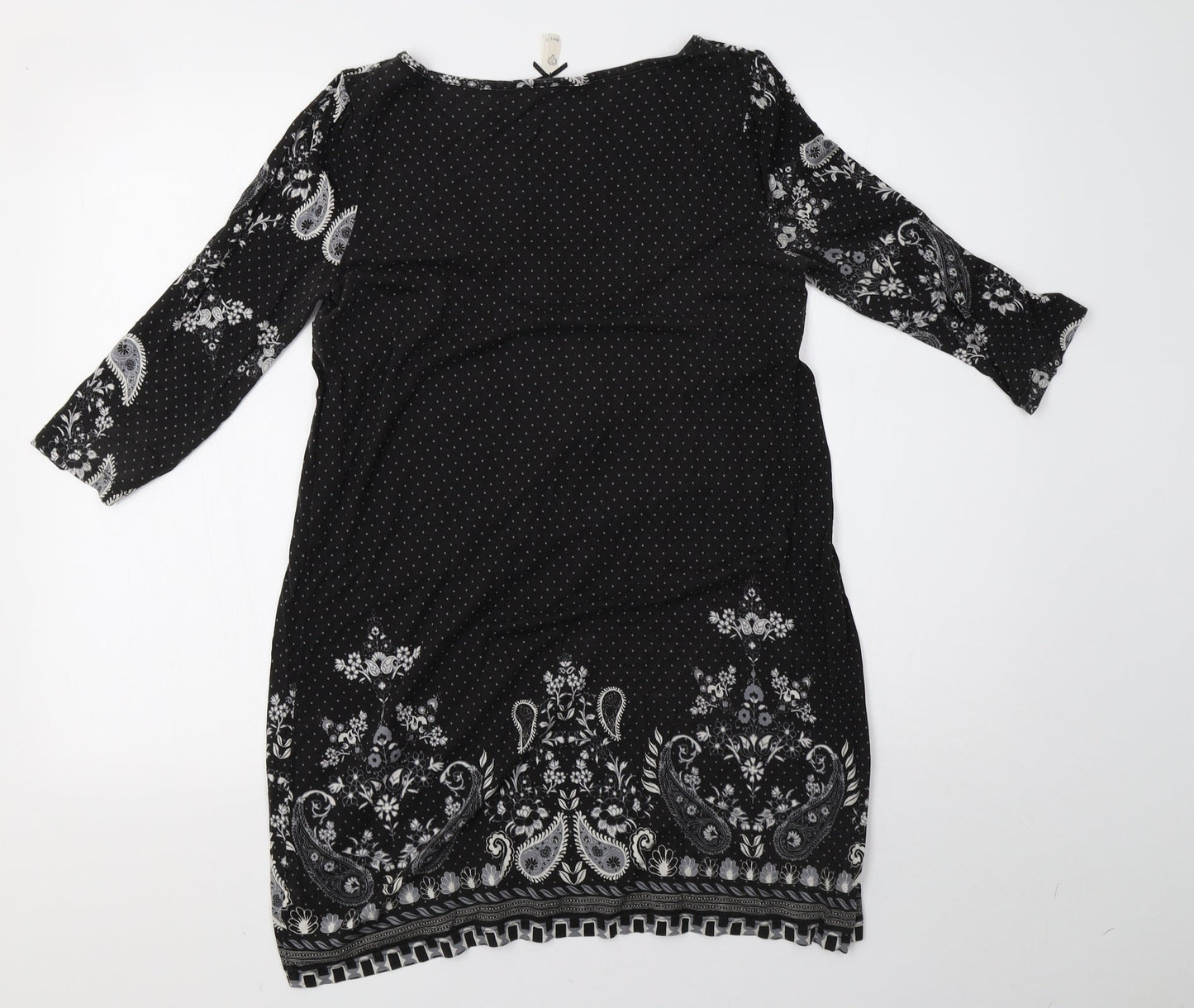 NEXT Womens Grey Polka Dot  A-Line  Size 10