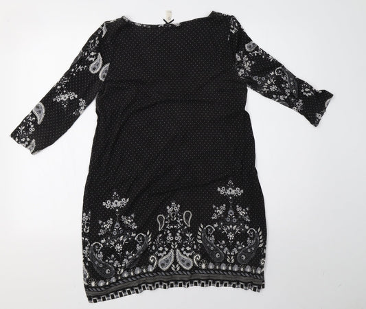 NEXT Womens Grey Polka Dot  A-Line  Size 10