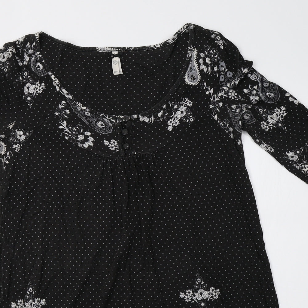 NEXT Womens Grey Polka Dot  A-Line  Size 10