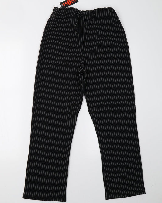 gloss Womens White Striped  Trousers  Size 8 L24 in
