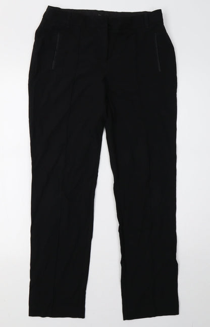 Womens UK Size 8 NEXT Regular Fit  Black Trousers