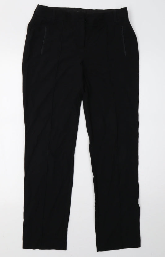 Womens UK Size 8 NEXT Regular Fit  Black Trousers