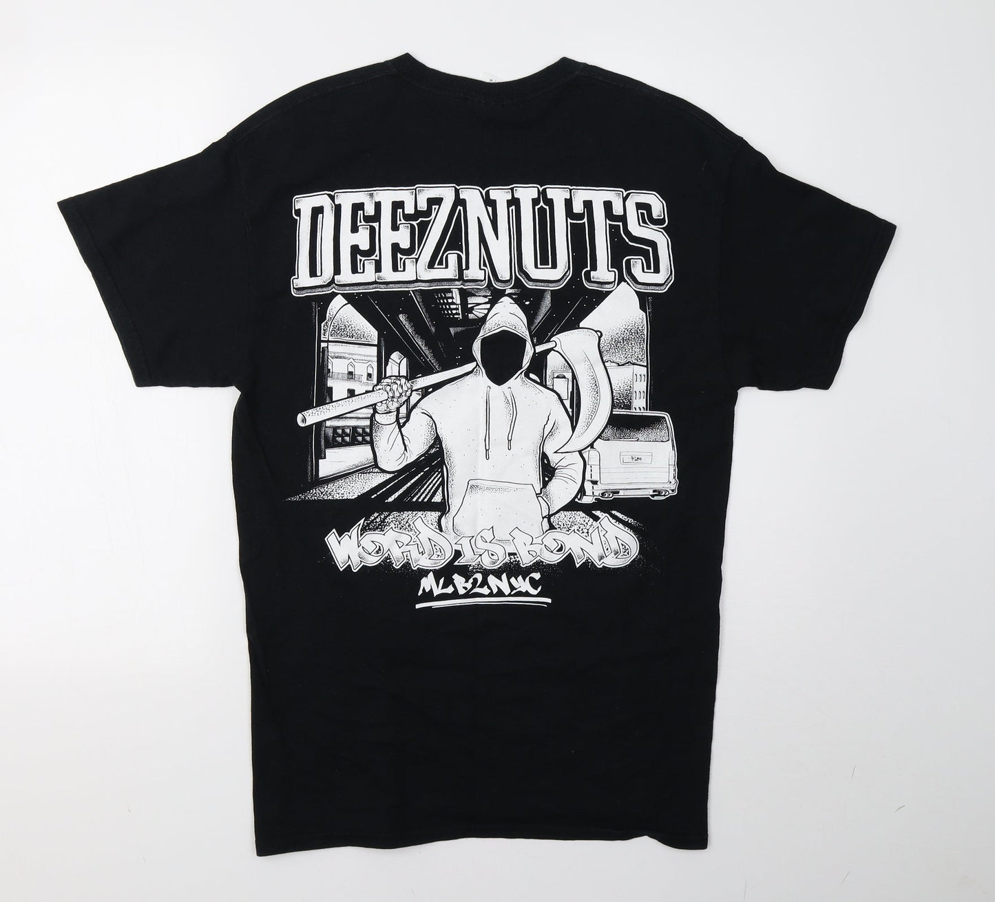 Mens UK Size M Gildan Black  T-Shirt