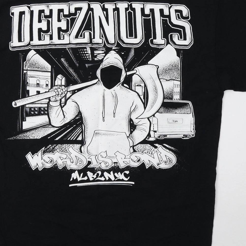 Mens UK Size M Gildan Black  T-Shirt