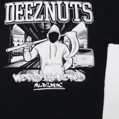Mens UK Size M Gildan Black  T-Shirt