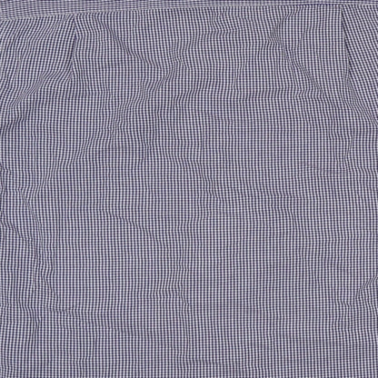 Primark Mens Blue Check   Button-Up Size 15.5