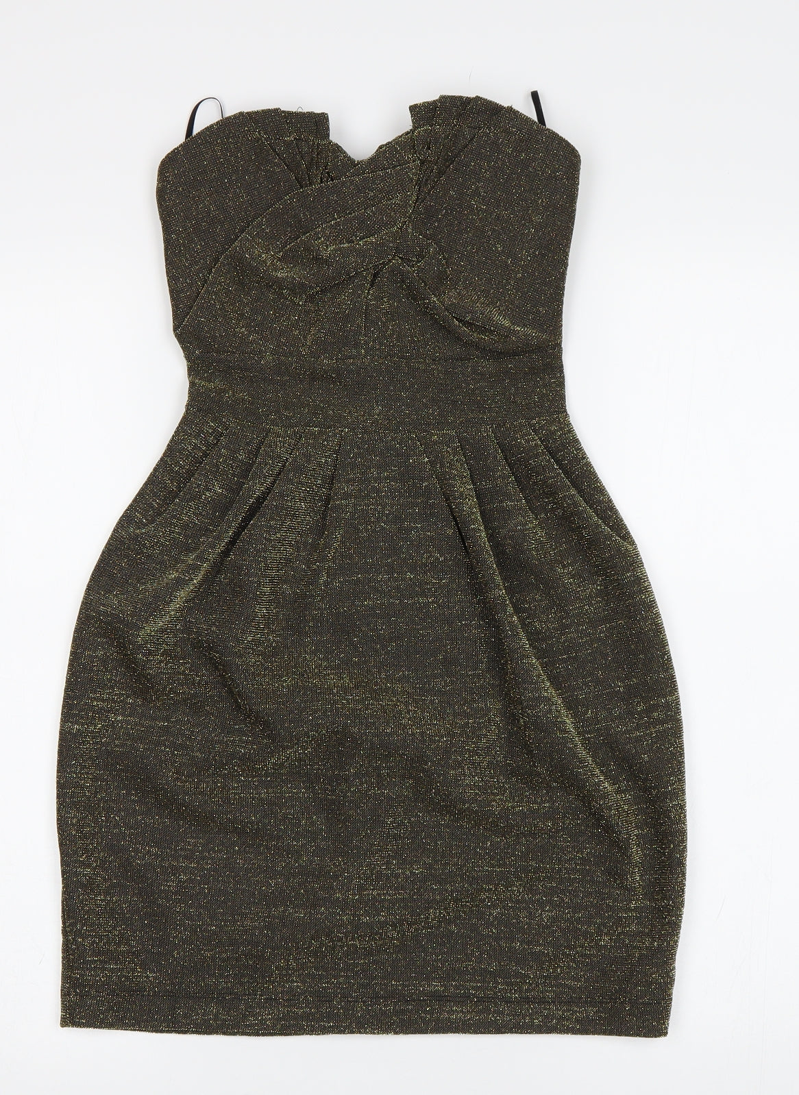 HB&M Womens Gold   Bodycon  Size 6