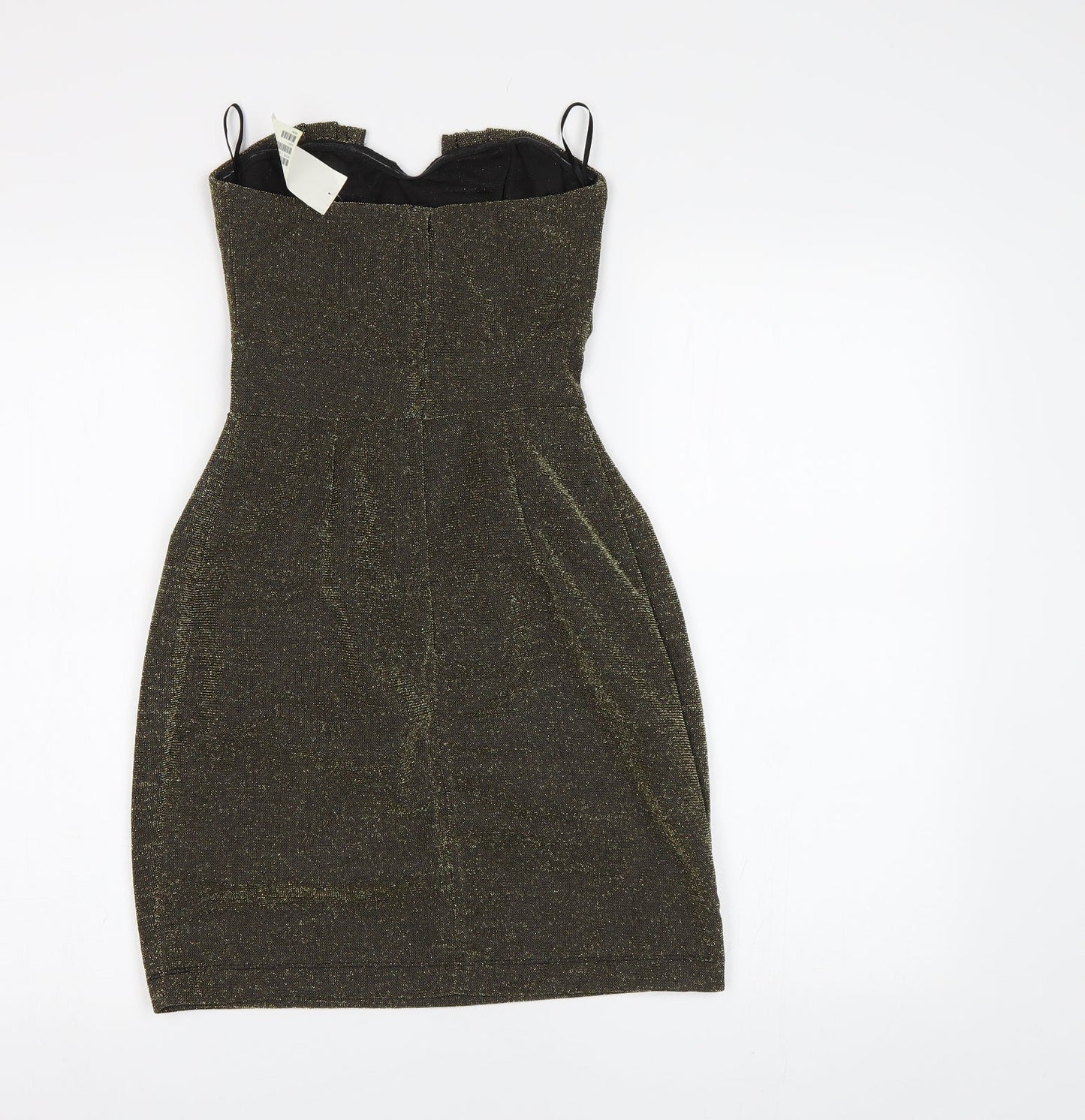 HB&M Womens Gold   Bodycon  Size 6