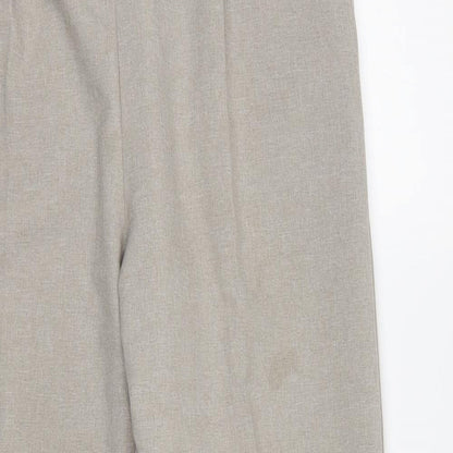 Womens UK Size 14 Preworn Regular Fit  Beige Trousers