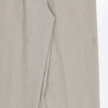 Womens UK Size 14 Preworn Regular Fit  Beige Trousers