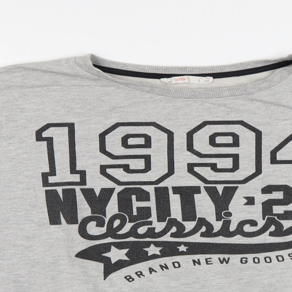 Lefties Womens Grey   Pullover Sweatshirt Size L  - NYC