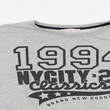 Lefties Womens Grey   Pullover Sweatshirt Size L  - NYC