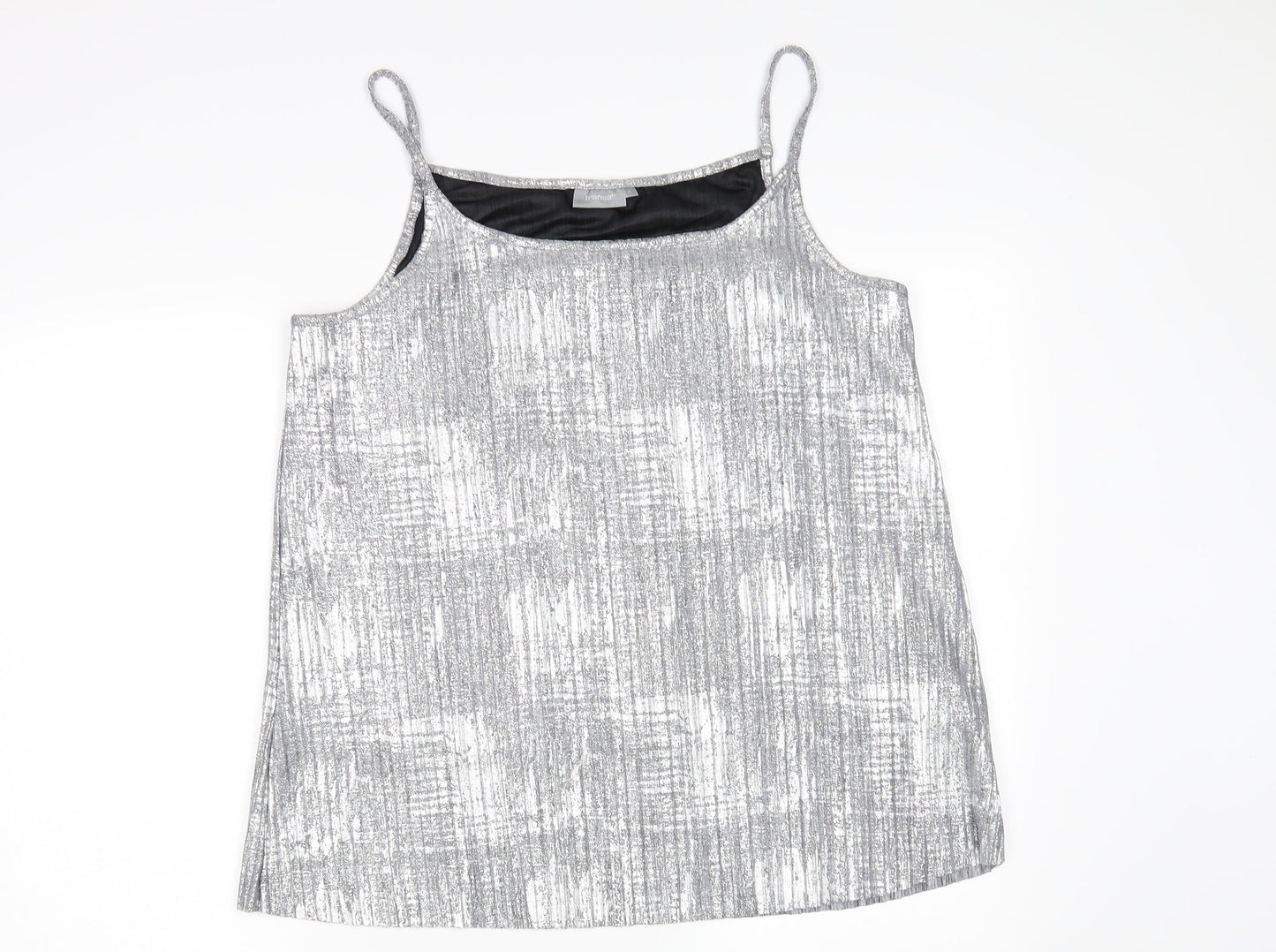 Womens UK Size L Fransa Silver Camisole Tank