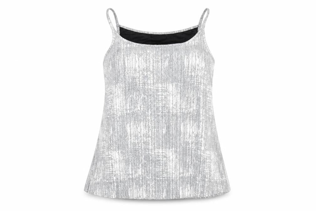 Womens UK Size L Fransa Silver Camisole Tank