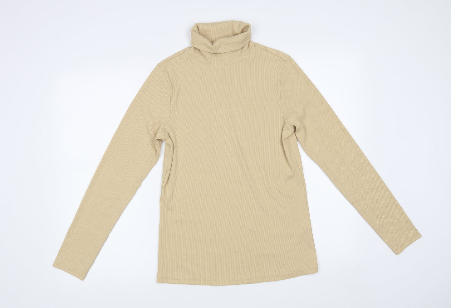 George Womens Beige   Basic T-Shirt Size 12