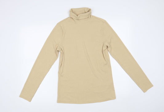 George Womens Beige   Basic T-Shirt Size 12