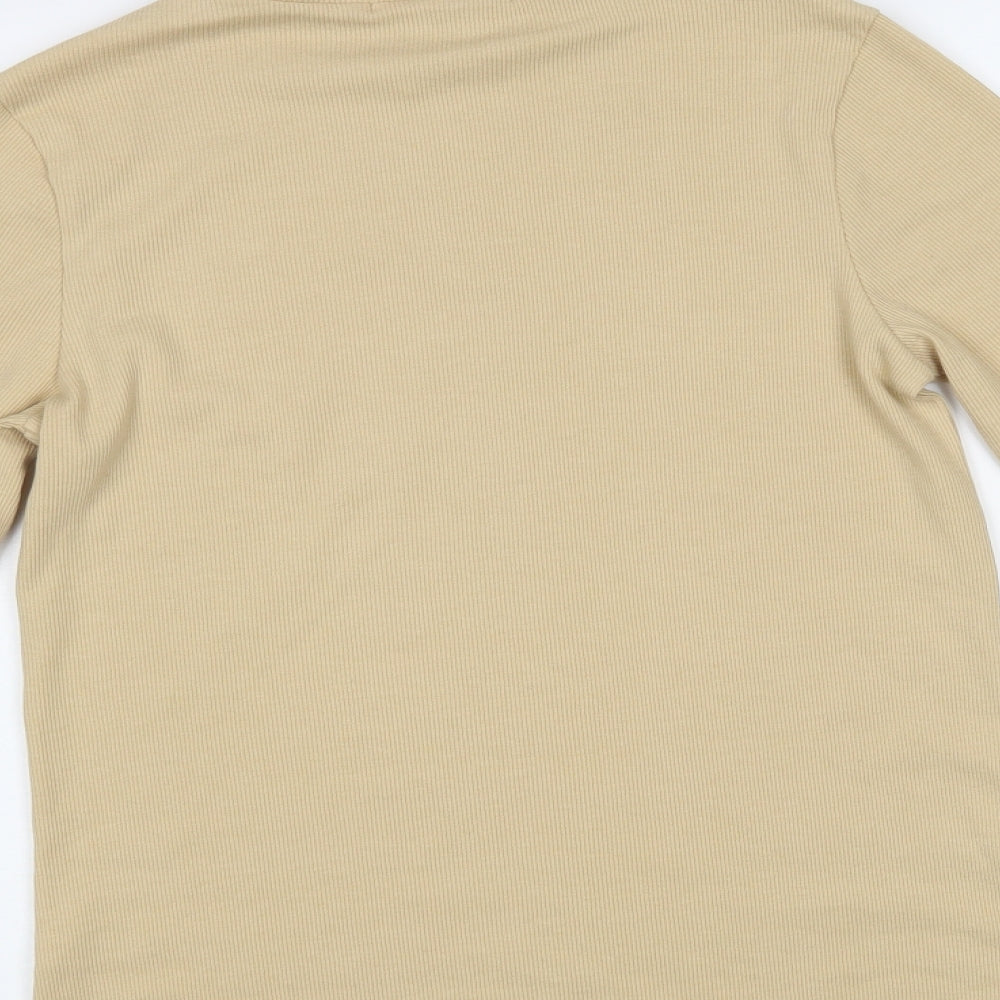 George Womens Beige   Basic T-Shirt Size 12