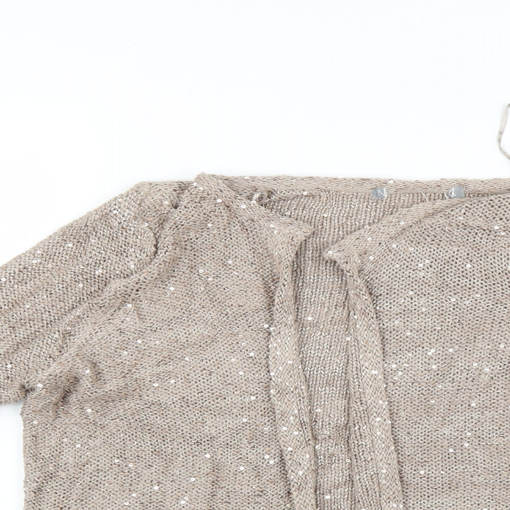 Womens UK Size 12 Marks and Spencer Beige Pullover Jumper